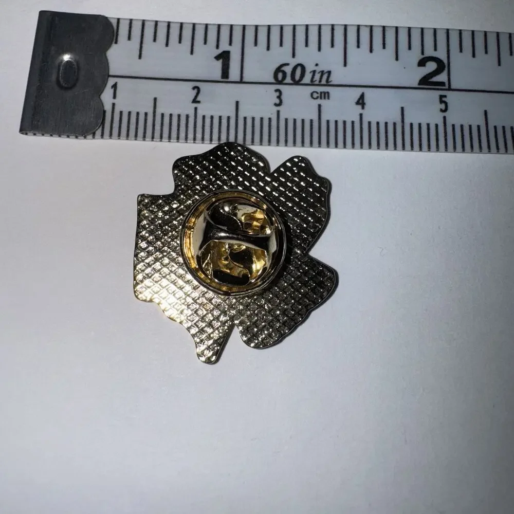 White Lotus Pin Brooch